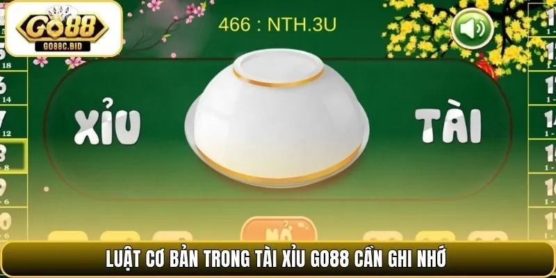 Luật cơ bản trong tài xỉu Go88 cần ghi nhớ