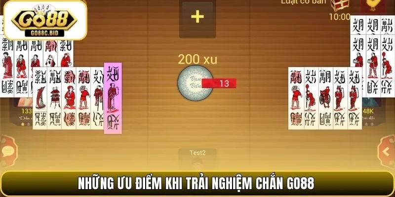 Những ưu điểm khi trải nghiệm chắn Go88