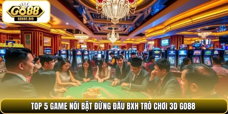 Top 5 game nổi bật đứng đầu BXH trò chơi 3D Go88